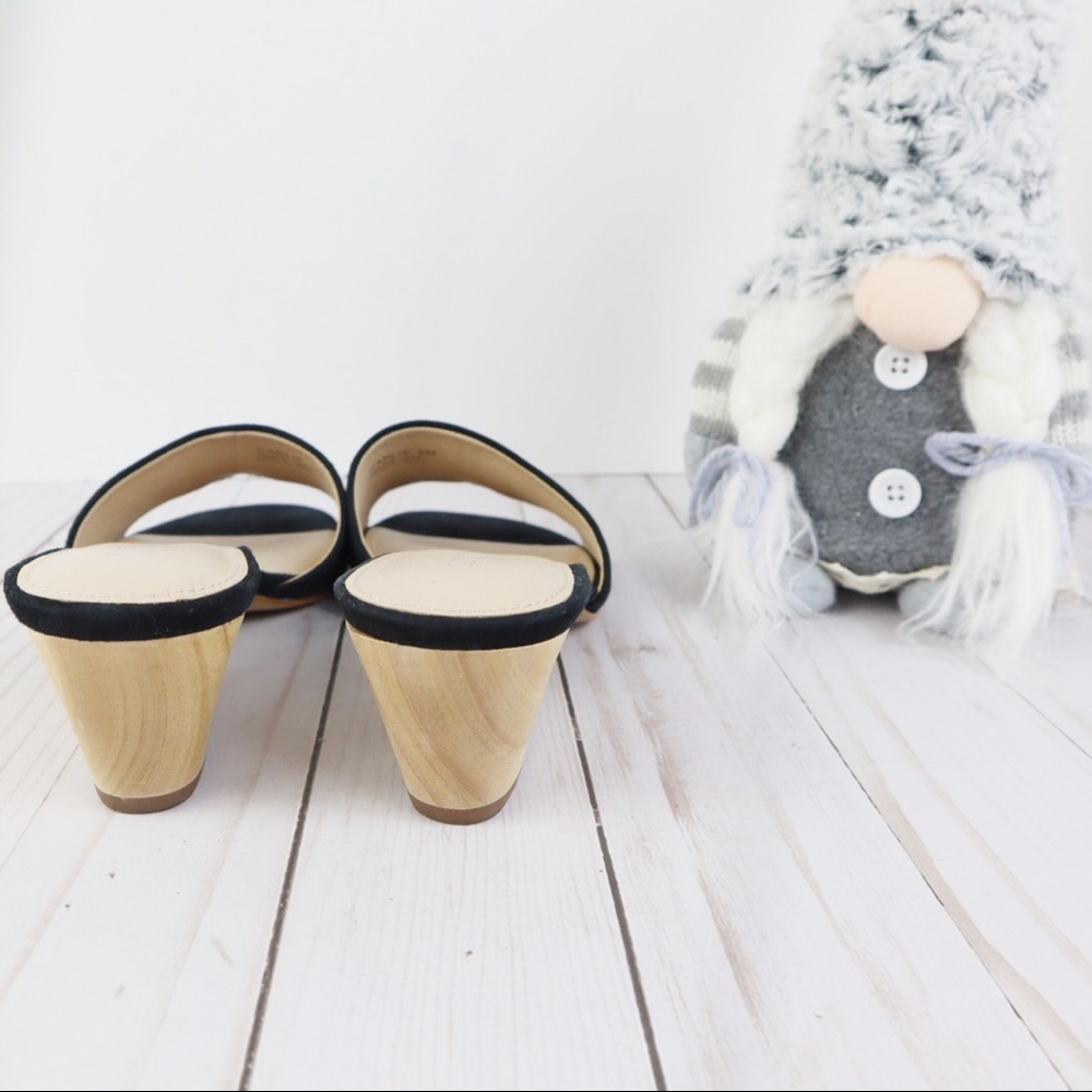 Botkier Carlie Black Suede Slide Mule Size 6 - image 4